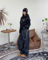 Dibene USA Crop Hoodie