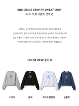 KnK CIRCLE crop sweatshirt(SKMKNK-037)