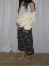 Ripstop camo pants [Beige]