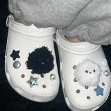 [made]fluffy monster shoes charm set 