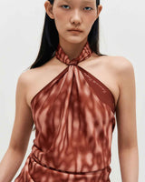 Haze Motif Square Scarf 95 _ RED