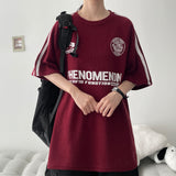 メノットトラックボクシーフィットニットショートスリーブTシャツ (4 colors) H&L