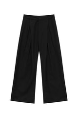 Pleated Wide Leg Trousers