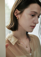 [925 silver] Deux.silver.150 / プーピアス (ゴールド)