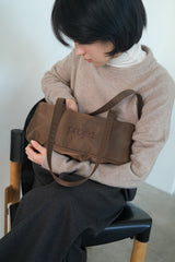 compact duffle bag (brown)