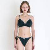  FRILL LACE BIKINI SET / BLACK