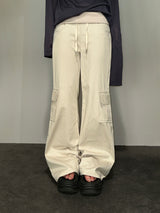 Fold West Cotton Semi-Cargo Bootcut Pants 4color