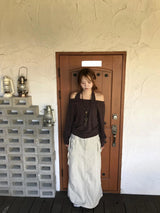 Lodi ドットオフショルダーニット