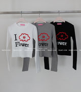アイラブフラワーTシャツ