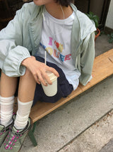 [unisex] カヒルハウスプリントオーバー半袖Tシャツ