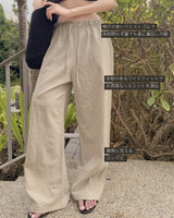 【MADE】リネンバンディングパンツ
