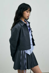 MILD CROP BLAZER / CHARCOAL