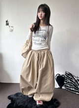 Treaty Multi String Cotton Long Pants  5 Colors 