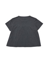 Dot Flared Tee (Charcoal)
