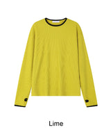 ネスフィンガーホールワッフル長袖Tシャツ