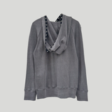 DIAGONAL HOOK N EYE RAGLAN HOODIE