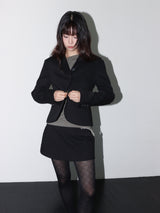CLASSIC PADDED MINI SKIRT (BLACK)