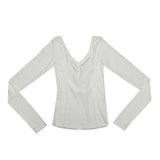 Back strap V neck T