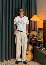 Cotton wide Color Pants 2COLOR