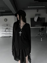  dotto loose-fit snap hoodie T (3color)
