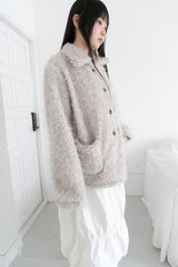double button fluffy cardigan(2colors)