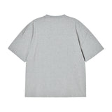 25FW ダブルレイヤーロゴワイド半袖Tシャツ メランジ