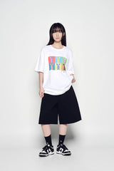 25SS エイリアンラビットポップアートショートスリーブTシャツ ホワイト