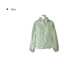 Copper Flower Embossed String Hood Jacket