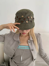 Button@button vintage cap