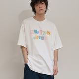 MELLOW DREAM チェックレターハーフTシャツ