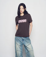 25FW WOMAN エリプスロゴ半袖Tシャツ ダークブラウン