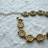 Gold Medallion Bracelet