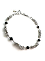 Black Onyx O-ring Connection Necklace