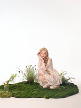 Rose Island-After the Rain Flower Room Bright Silk Chiffon Slim Big Skirt Doll Dress Bud Skirt Top Dress Two Ways to Wear