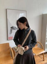 Colden High Neck Wool Knit Hoodie