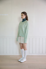 FUZZY MARLED KNIT ZIP UP (3 COLORS)