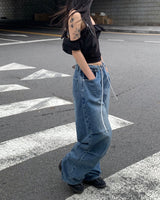 Brush strap pants