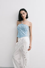 knit top (sky blue)