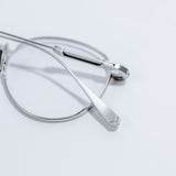 Knouun Round titanium glasses CODE. 102. C Sizzy silver