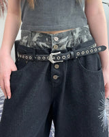 Radi camo sagging Bermuda denim pants