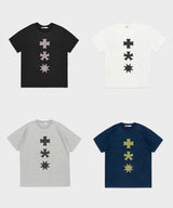 MMスリーシンボルロゴTシャツ (MELANGE GRAY)
