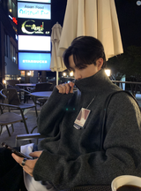  Logane Drake Cash-Like Half Zip-Up Knit