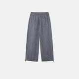 パス リネン ストライプド パンツ
