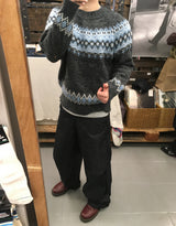 No.1522 damage D nordic KNIT (4color)
