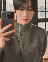 Cleo Half-Neck Snap Knit