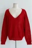 MOHAIR V-NECK OVERSIZED KNIT (9COLORS!)
