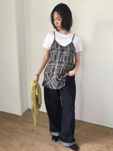 Stitched wide engine denim (2color)