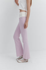 【MADE】 Roll-Up Flare Pants_Pink
