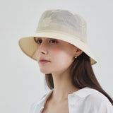 Flow VZ Nylon Stitch Patch Bucket Hat Cream