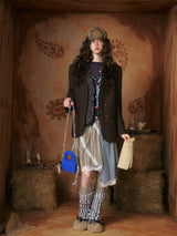 Wool Mix Loop Knit Warmer Socks